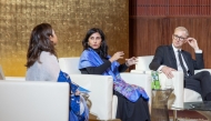 Experts in conversation at the GU-Q event.