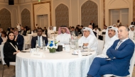 Officials during the second edition of the Commercial Payments Forum Qatar, hosted by QNB and Mastercard.