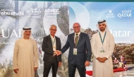 Qatar Tourism and the Department of Culture and Tourism – Abu Dhabi officials during the event.