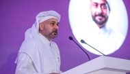 CEO of QFC, Yousuf Mohamed Al-Jaida addressing the forum.