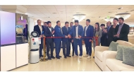 NABCO Furniture and LG Electronics officials during the event.