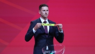 Germany’s Julian Draxler draws hosts Qatar during the FIFA U-17 World Cup Qatar 2025 draw.