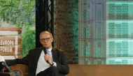 German Chancellor Friedrich Merz takes part in a discussion on 'Wars, crises, chancellorship: German answers to European questions' on stage of the 'Re:Publica 25' fair ground during the opening of the 'Re:publica 25' digital conference in Berlin on May 26, 2025. Photo by Odd ANDERSEN / AFP.