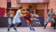 Action during the FIBA U23 3x3 Nations League - Asia-Pacific leg in Doha.