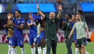 Enzo Maresca, Head Coach of Chelsea FC, acknowledges the crowd following the FIFA Club World Cup 2025 round of 16 match between SL Benfica and Chelsea FC at Bank of America Stadium on June 28, 2025 in Charlotte, North Carolina. Buda Mendes/Getty Images/AFP