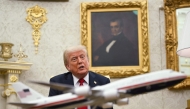 US President Donald Trump speaks during a meeting with NATO Secretary General Mark Rutte in the Oval Office of the White House in Washington, DC on July 14, 2025. (Photo by ANDREW CABALLERO-REYNOLDS / AFP)
