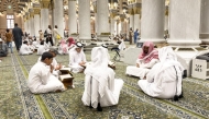 Students during a Quranic class.
