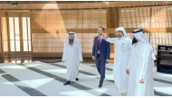Ministry of Awqaf officials during the visit.