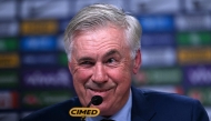 Brazil's football team head coach, Italian Carlo Ancelotti, gestures during a press conference at the Brazilian Football Confederation (CBF) headquarters in Barra da Tijuca neighbourhood, Rio de Janeiro, Brazil, on August 25, 2025. (Photo by Mauro Pimentel / AFP)