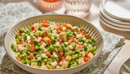 Edamame salad with sesame-miso dressing. (Photo by Tom McCorkle; food styling by Gina Nistico/The Washington Post)