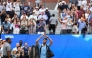 Novak Djokovic of Serbia acknowledges the crowd as he walks off the court after losing to Carlos Alcaraz of Spain on September 5, 2025. Clive Brunskill/Getty Images/AFP 
 