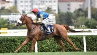 Daniel Tudhope guides RB Mary Lylah to victory. Pictures: Turkish Jockey Club