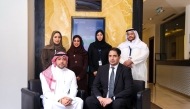 VP Transaction Banking at QNB KSA, Hashim Alawi Alhussain and CEO of Sanad Pay, Maher Mahdi Al-Shahin with senior representatives during the event.