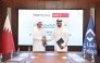QIIB CEO, Dr. Abdulbasit Ahmed Al-Shaibei and Edaa CEO, Sheikh Mohammed bin Jassim Al-Thani during the agreement signing.