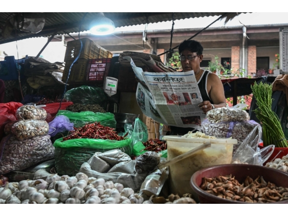 File photo of a vendor in Nepal. 