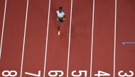 Saint Lucia's athlete Julien Alfred competes in the women's 100m heats during the World Athletics Championships in Tokyo on September 13, 2025. (Photo by Jewel Samad / AFP)
