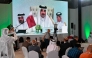Reporters follow HH the Amir Sheikh Tamim bin Hamad Al-Thani's address at the media centre, during the opening of the 2025 Arab-Islamic emergency summit in Doha on September 15, 2025. Photo by Mahmud HAMS / AFP