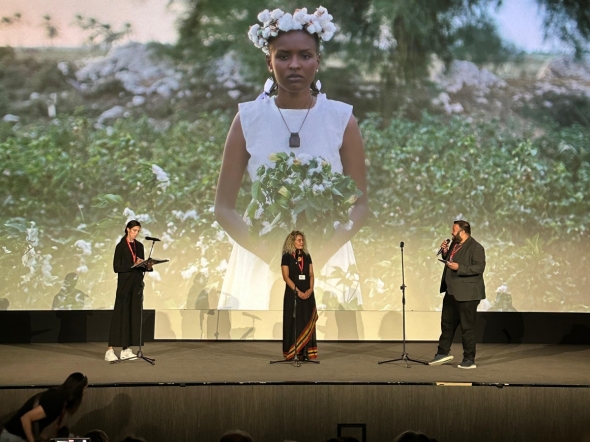 Screening of Cotton Queen at the Venice Film Festival.