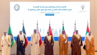 Minister of Communications and Information Technology H E Mohammed bin Ali Al Mannai with other dignitaries during the Gulf Cooperation Council meetings in Kuwait.