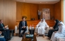 Minister of Communications and Information Technology H E Mohammed bin Ali Al Mannai with Canada’s Minister of Artificial Intelligence and Digital Innovation H E Evan Solomon yesterday.