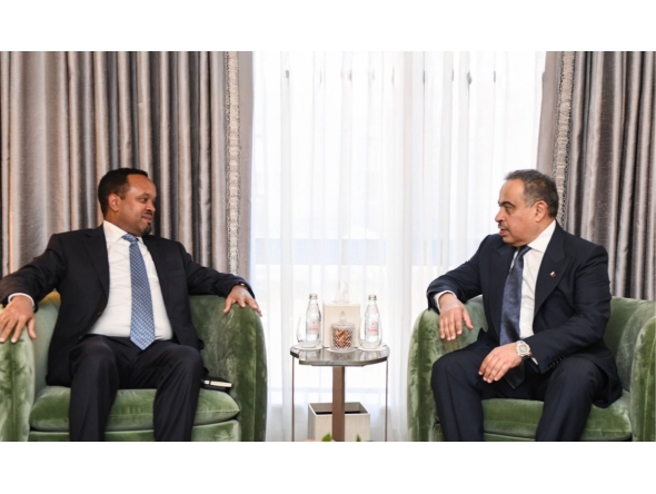 Minister of Finance, HE Ali bin Ahmed Al Kuwari with Ethiopian Minister of Finance, HE Ahmed Shide
