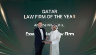 Chairman of Essa Al Sulaiti Law Firm, Essa bin Mohammed Al Sulaiti, receiving “Qatar Law Firm of the Year” award.