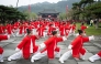 Children perform during the opening ceremony of the 2025 International Wudang Tai Chi Culture Festival in Shiyan, central China's Hubei Province. (Xinhua)
