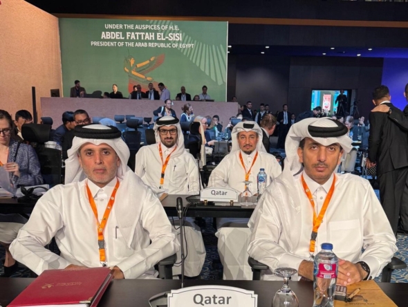 Qatar representatives at the 79th meeting of the Governing Board of the International Organization of Supreme Audit Institutions (INTOSAI), Egypt. 