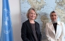 Chairperson of the National Human Rights Committee H E Maryam bint Abdullah Al Attiyah  with UN Assistant Secretary-General for Human Rights H E Ilze Brands-Kehris.
