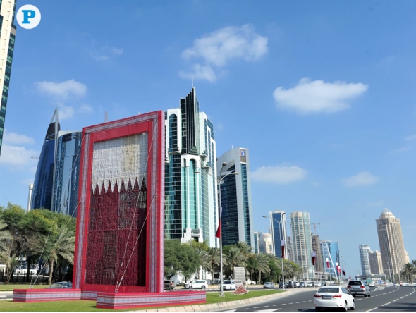 File photo. Corniche gets ready for Qatar National Day celebrations. Pic: Salim Matramkot / The Peninsula