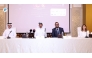 President of Business Continuity and Resilience Conference Eng. Abdullatif Ali Al-Yafei (second left) with other officials during the press conference, yesterday. Pic: Rajan Vadakkemuriyil / The Peninsula