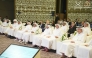 Minister of Public Health H E Mansoor bin Ebrahim bin Saad Al Mahmoud and other dignitaries at the opening session of the conference. 