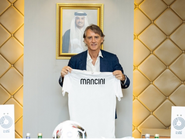 New Al Sadd coach Roberto Mancini