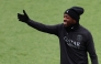 Paris Saint-Germain's French forward Ousmane Dembele gestures during a training session at the Campus Paris Saint-Germain in Poissy, in the western outskirts of Paris, on November 25, 2025, on the eve of the UEFA Champions League first round day 5 football match between Paris Saint-Germain and Tottenham Hotspur. (Photo by FRANCK FIFE / AFP)