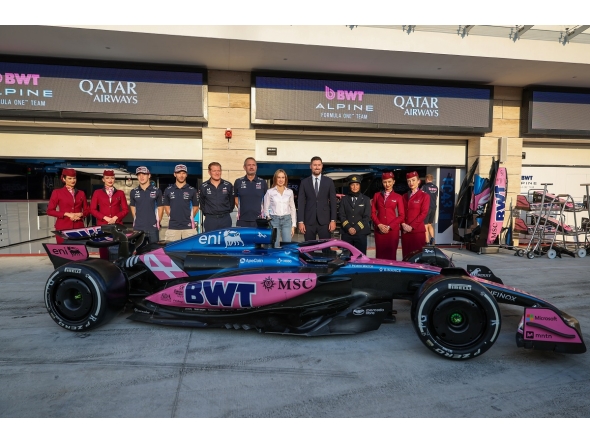 Qatar Airways and BWT Alpine Formula One Team Unite with Carmen Jorda to Champion Female Empowerment in Motorsport and Aviation
