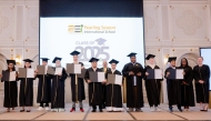 ALN graduates of Pearling Season International School during the ceremony.