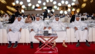 Assistant Undersecretary for Consumer Affairs at the Ministry of Commerce and Industry Hassan bin Sultan Al-Ghanem; President of Business Continuity and Resilience Conference, Eng. Abdulatif Ali Al-Yafei with other officials during the Business Continuity and Resilience Conference.