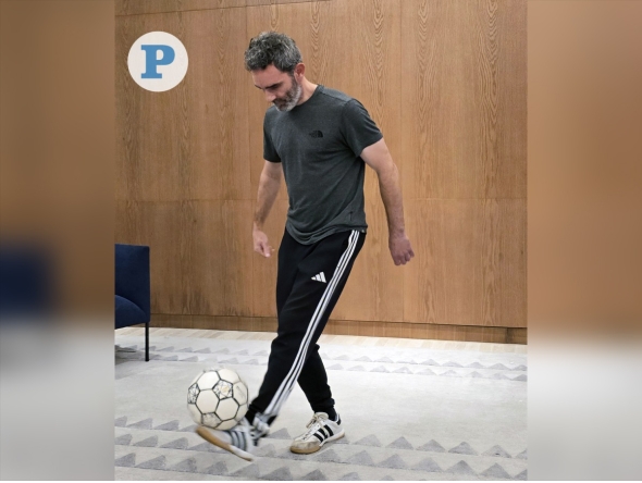 Nathan Davies in action ahead of his challenge. Pictures by Alexandra Evangelista / The Peninsula 