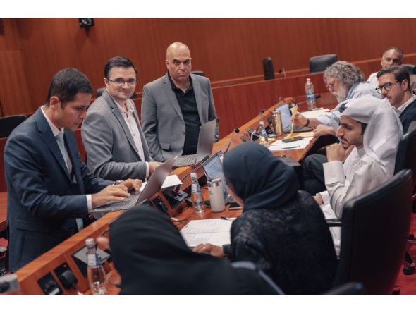 Students and school counsellors during the competition.