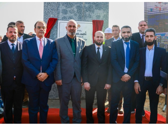 Minister of Energy of Syria, Eng. Mohammed Al-Basheer, with other officials during the event.