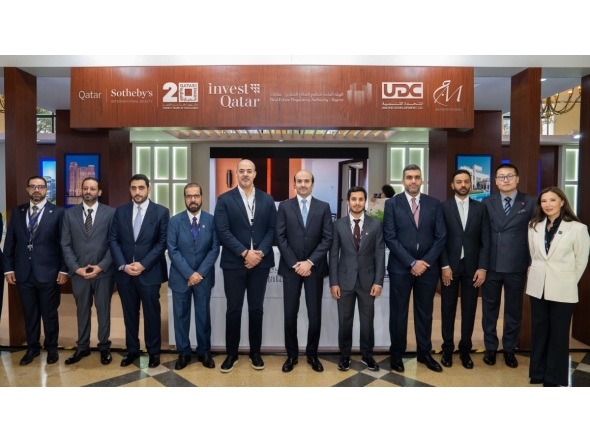 Consul General of the State of Qatar in Shanghai, H E Rashid Mubarak Al Khater with other officials during the LPS Shanghai 2025.