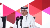 President of the Administrative Control and Transparency Authority H E Hamad bin Nasser Al Misnad during the press conference.
