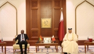 Speaker of the Shura Council H E Hassan bin Abdullah Al Ghanim meeting with Speaker of the Parliament of the Republic of Ghana H E Alban Sumana Kingsford Bagbin yesterday.