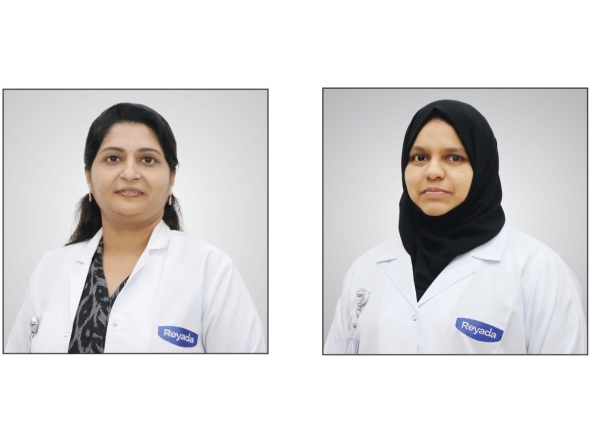 Dr. Manju Venugopal (left) and Dr. Rubeena