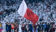 Qatari players celebrate after winning the FIFA World Cup 2026 Asian qualifier against the UAE at Jassim Bin Hamad Stadium in this file photo. 