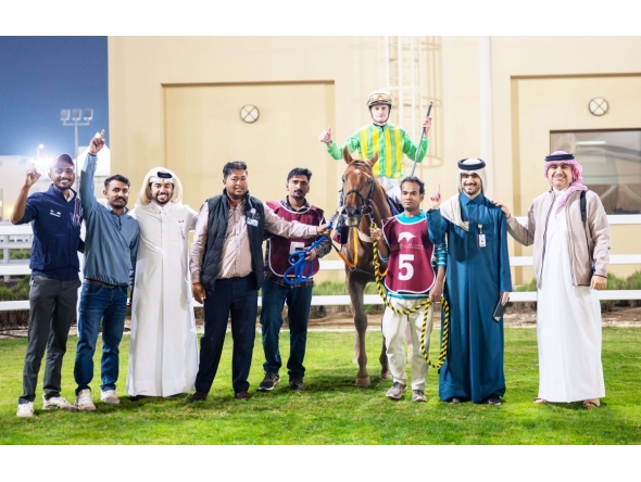 The connections of Studio City celebrate their win. PIC: Juhaim/QREC