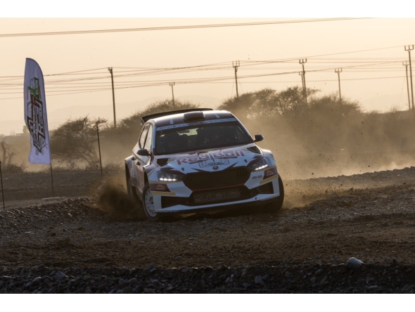 Nasser Saleh Al Attiyah and co-driver Candido Carrera won the opening Sohar super special stage.