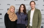 (L-R)  Isra'a, Itab Azzam and Jack MacInnes attend the 