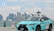 Robotaxi on a public trial at Old Doha Port. Pic: Alexandra Evangelista / The Peninsula