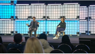 Charlton Boyd, Director at Affinity Partners, in conversation with Dan Ashton, Co-Founder and CEO of BrainCo, during the session 'From Silicon Valley to Doha: How Deep Partnerships Drive AI at Scale' at Web Summit Qatar 2026.